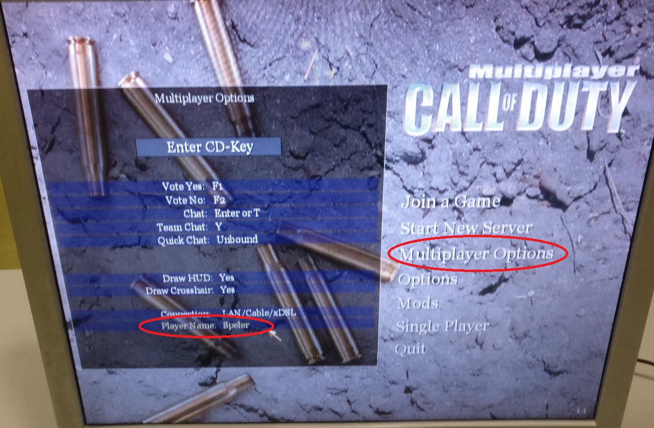 CoD naam wijzigen